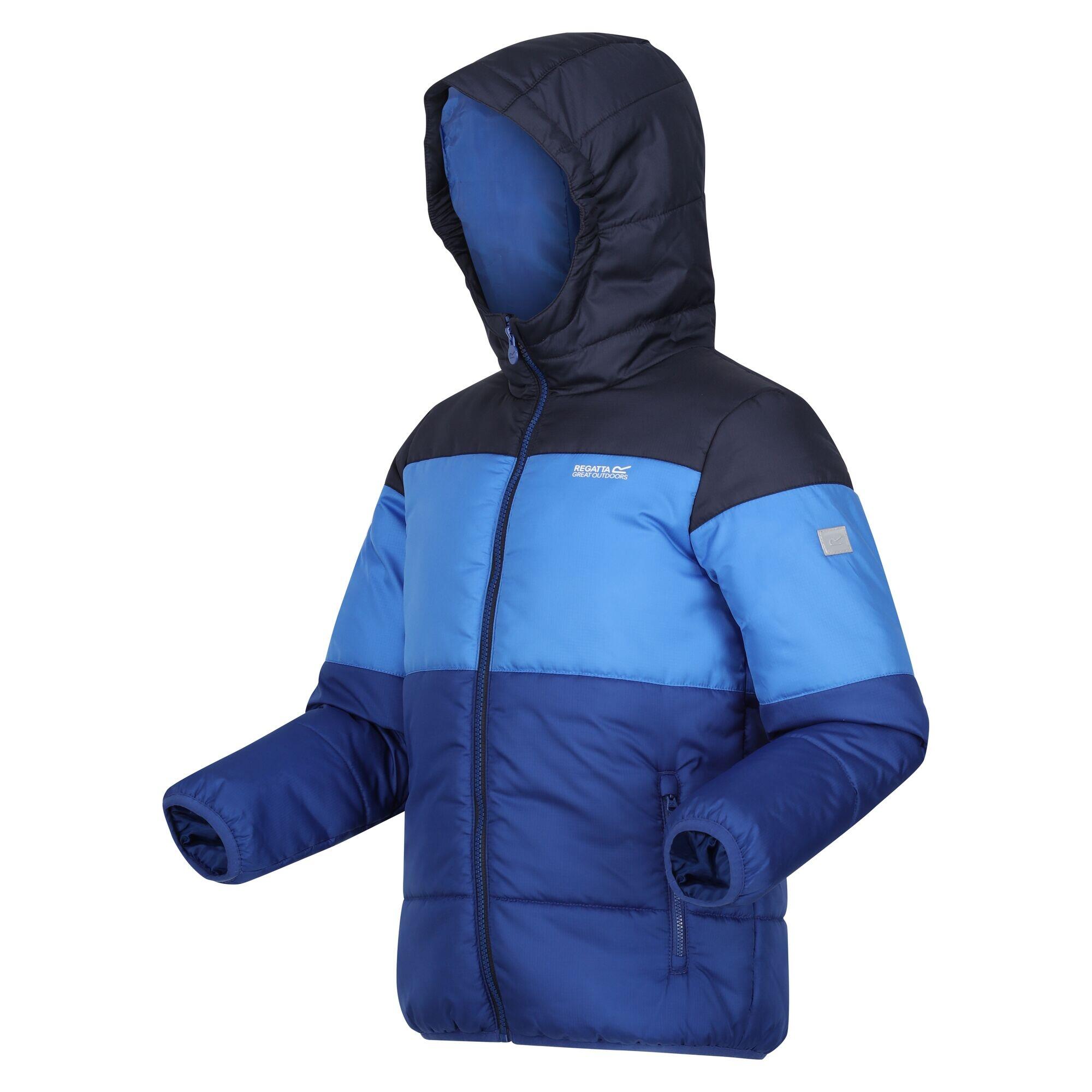 Childrens/Kids Lofthouse VII Terrain Print Padded Jacket (Navy/Strong Blue) 3/5