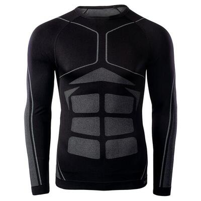 Heren buraz thermo top (zwart/grijs)