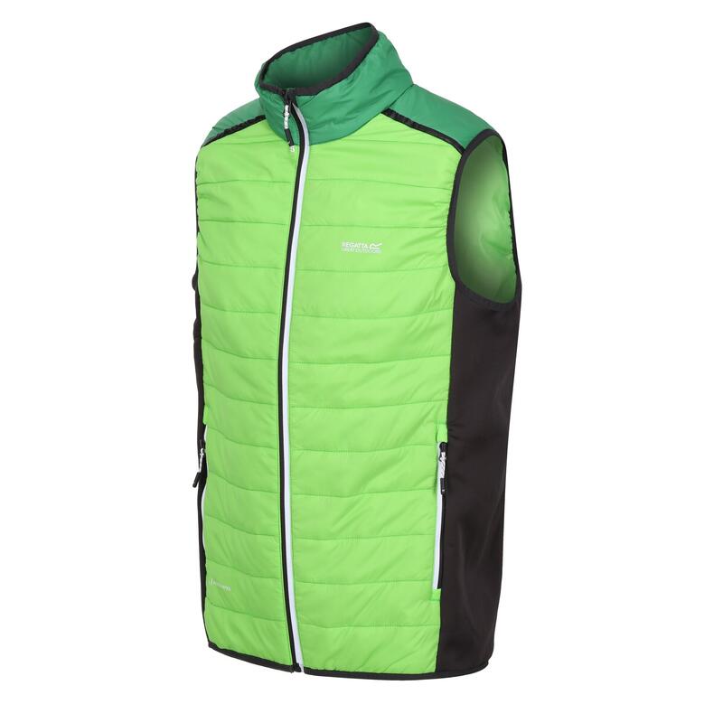 Heren Halton VII Gewatteerd Gilet (Jasmijngroen/Veldgroen)