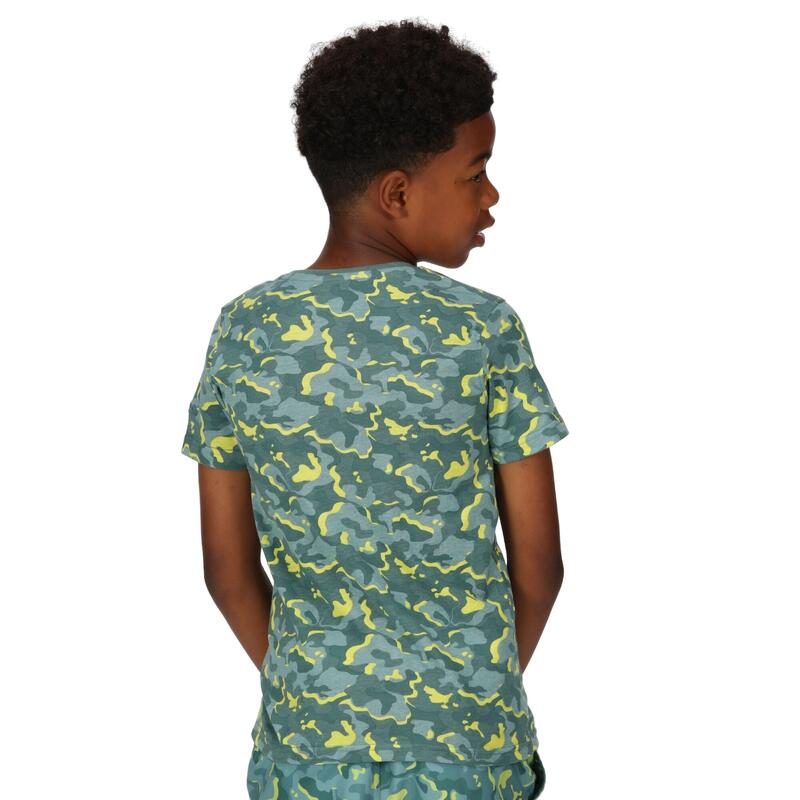 Kinderen/Kinderen Bosley VI Camouflage TShirt (Zeedennen)