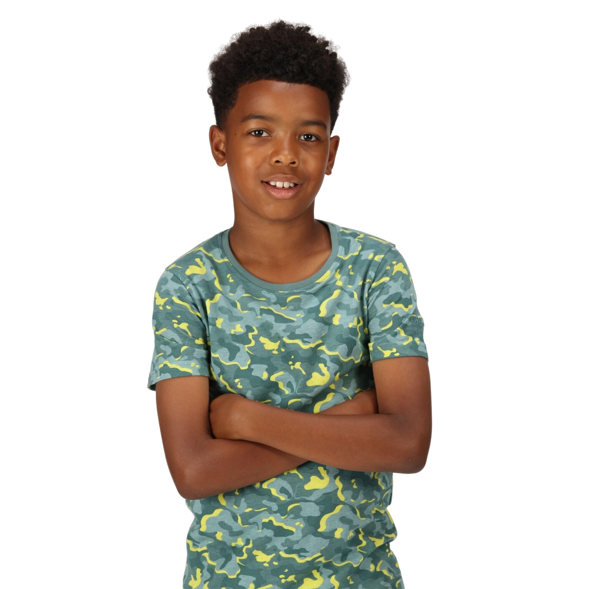 Childrens/Kids Bosley VI Camouflage TShirt (Sea Pine) 3/5