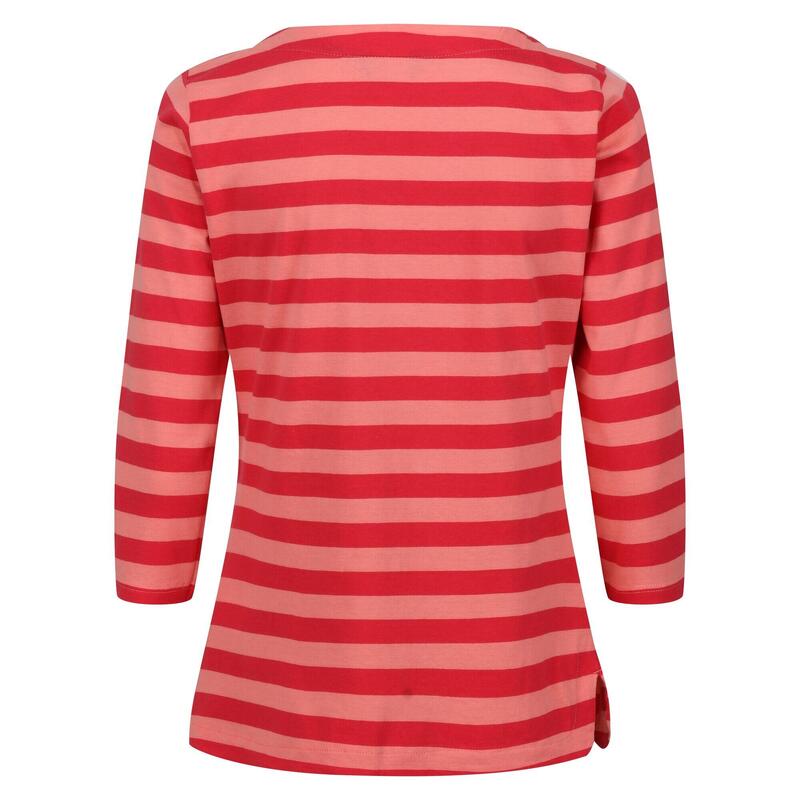 Tshirt BAYLA Femme (Rose coquillage / Rouge vif)