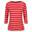 "Bayla" TShirt für 34 Ärmel Damen Shell Pink/Miami Rot