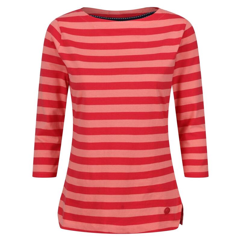 Tshirt BAYLA Femme (Rose coquillage / Rouge vif)