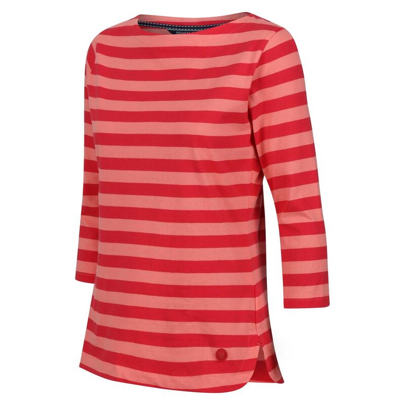 Tshirt BAYLA Femme (Rose coquillage / Rouge vif)