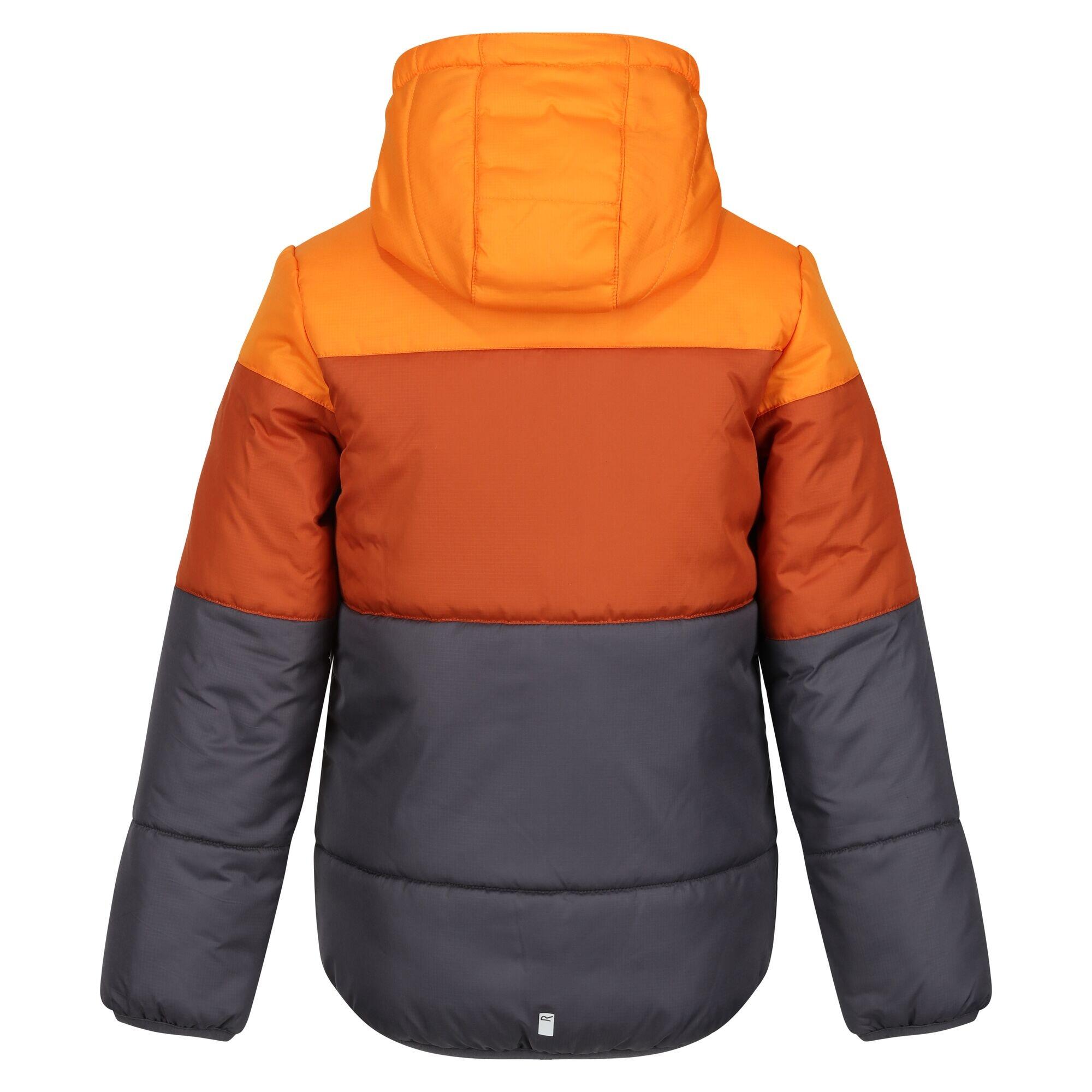 Childrens/Kids Lofthouse VII Terrain Print Padded Jacket (Orange Pepper/Burnt 2/5