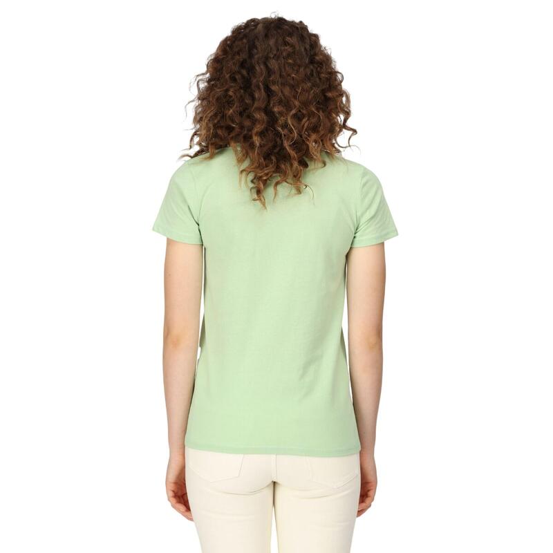 Camiseta Filandra VII Plantas para Mujer Verde Tranquilo