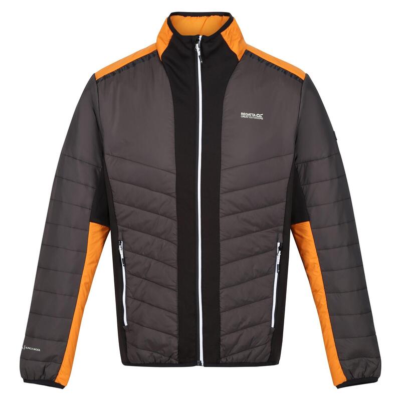 "Halton VII" Steppjacke für Herren Asche/Orangen Pfeffer