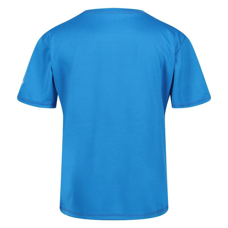 Camiseta Alvarado VII Escena de Patinaje para Niños/Niñas Azul Índigo