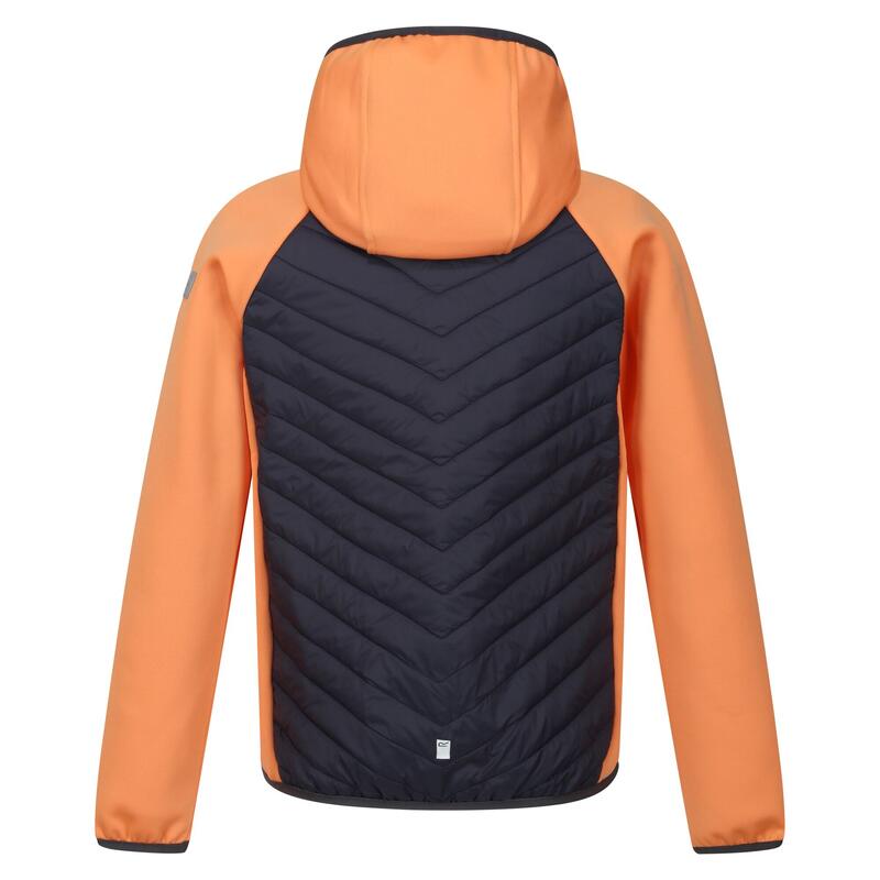 Chaqueta Acolchada Kielder Hybrid VII para Niños/Niñas Albaricoque Crush, Gris