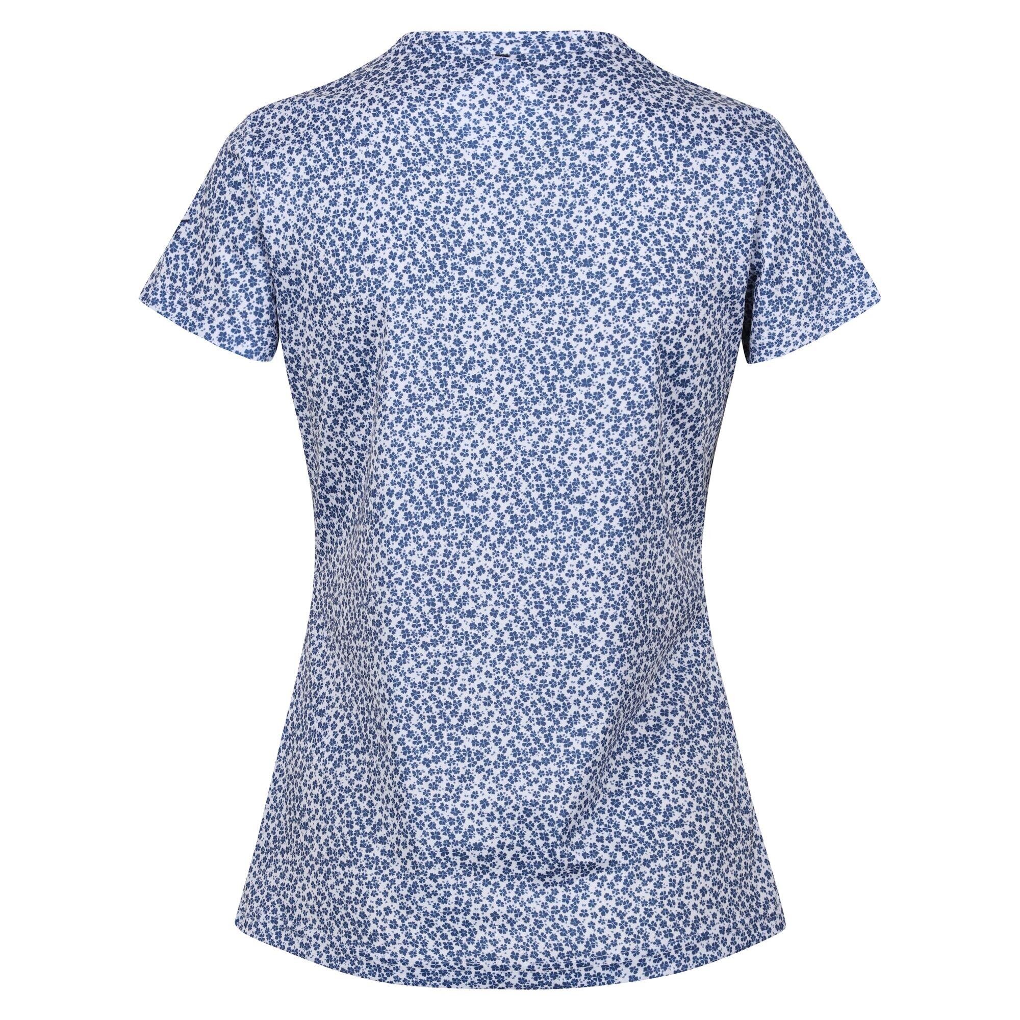 Womens/Ladies Fingal Edition Ditsy Print TShirt (Dusty Denim) 2/5