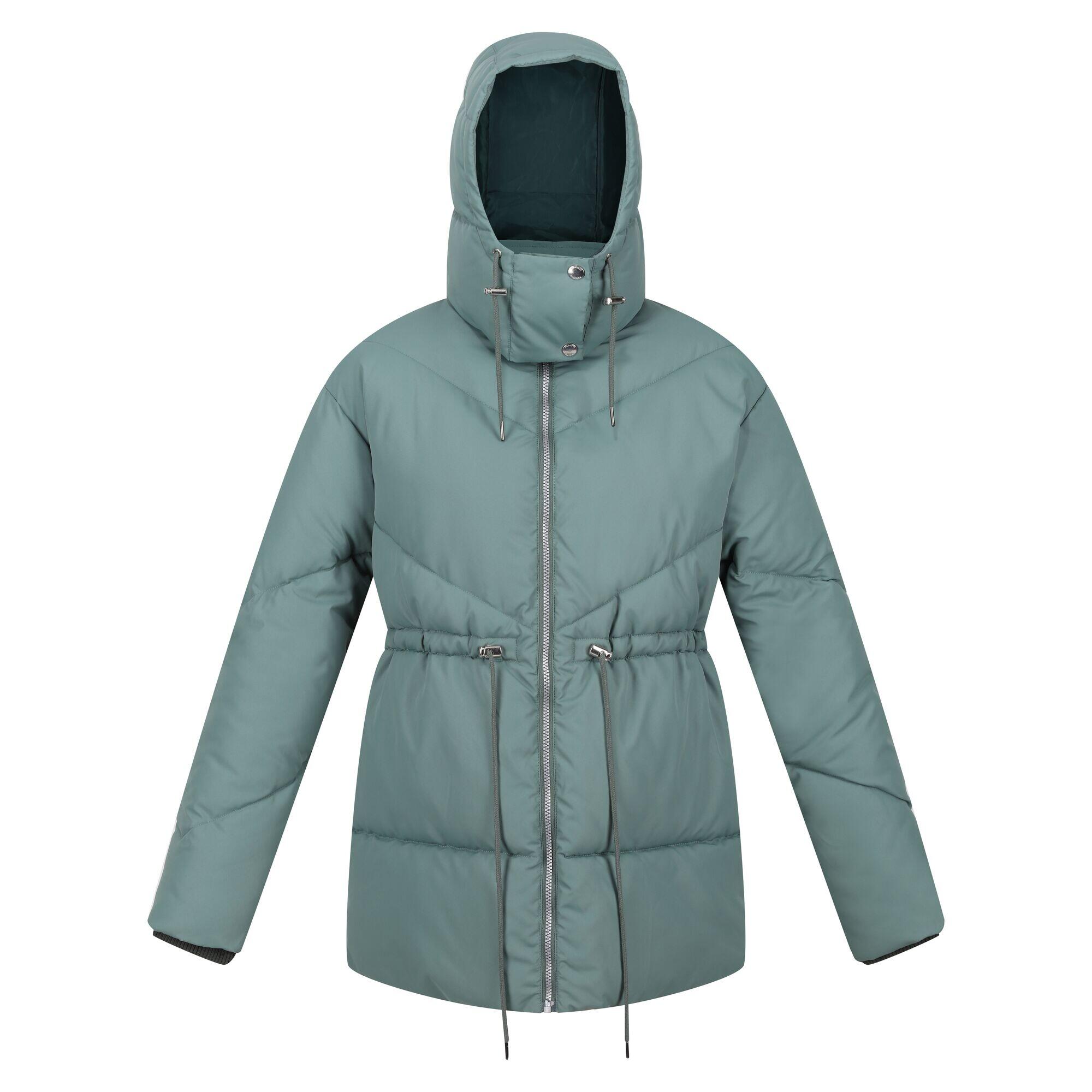 Womens/Ladies Rurie Baffled Padded Jacket (Darkest Forest Green) 1/5