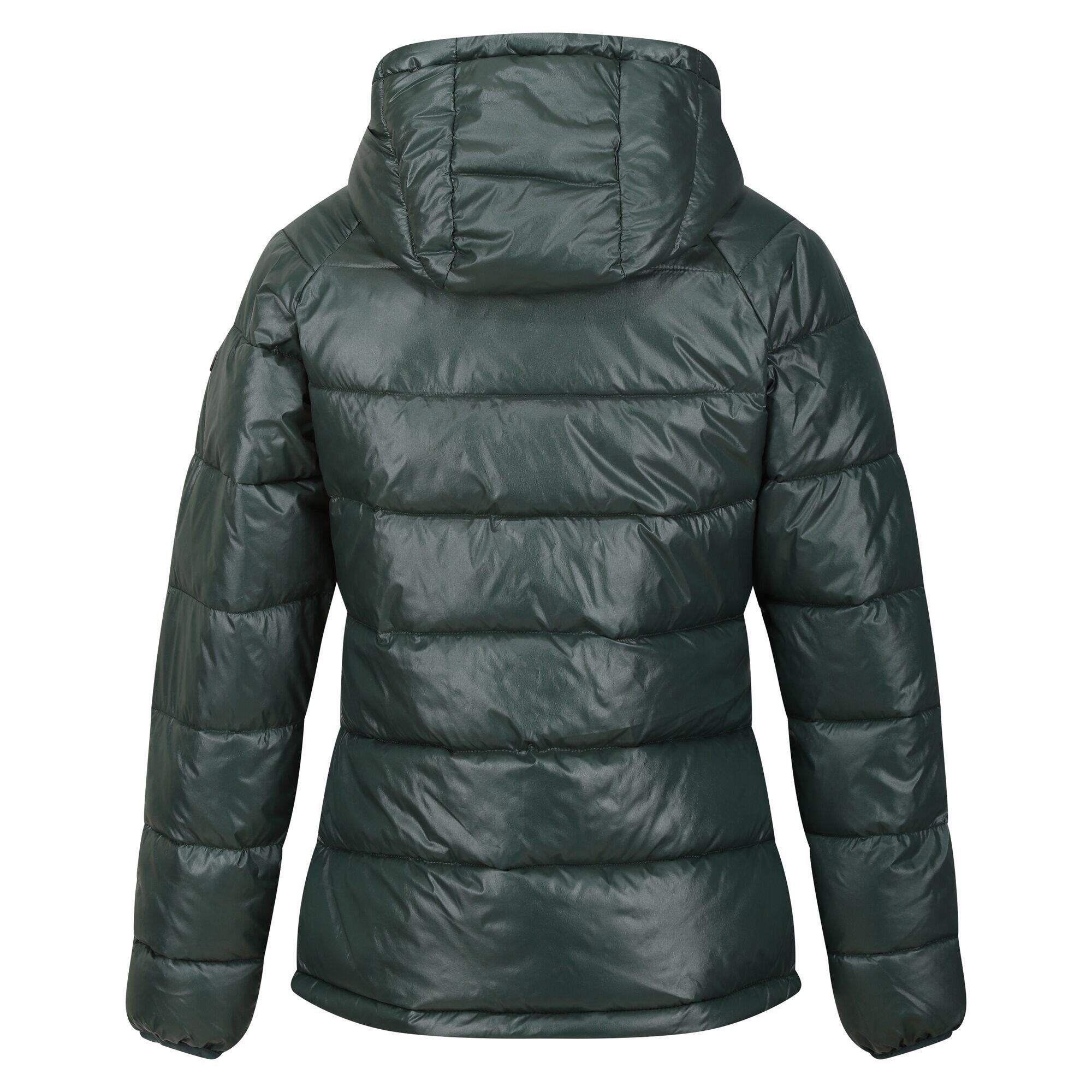 TOPLOFT Women's quilted jacket (Dark green / Seal gray)