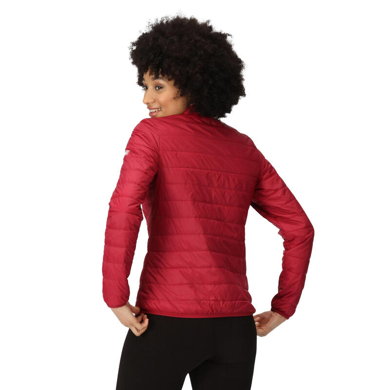 Veste matelassée HILLPACK Femme (Rouge foncé / Gris phoque)