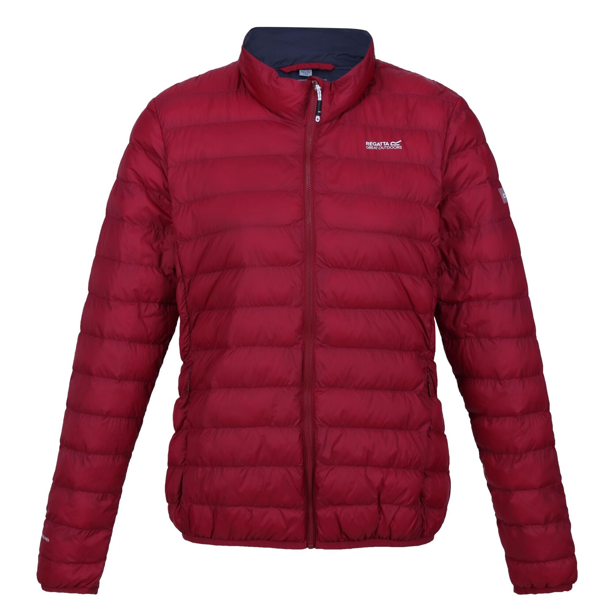 REGATTA Womens/Ladies Hillpack Padded Jacket (Rumba Red/Seal Grey)