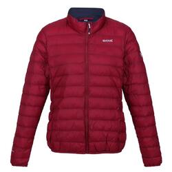 Chaqueta Acolchada Hillpack para Mujer Rojo Rumba, Gris Seal