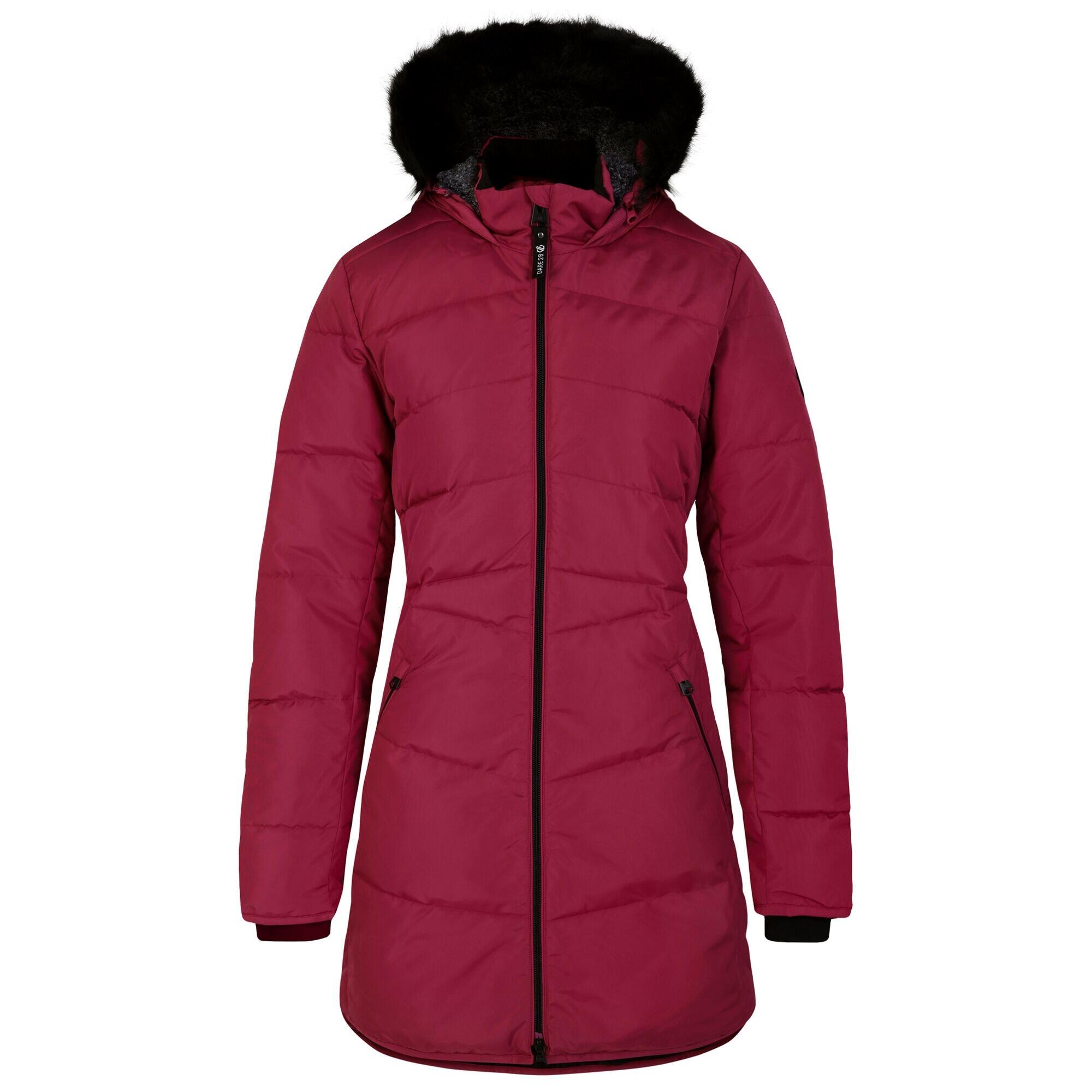 Womens/Ladies Striking III Long Length Padded Jacket (Pink Hydrangea) 1/4