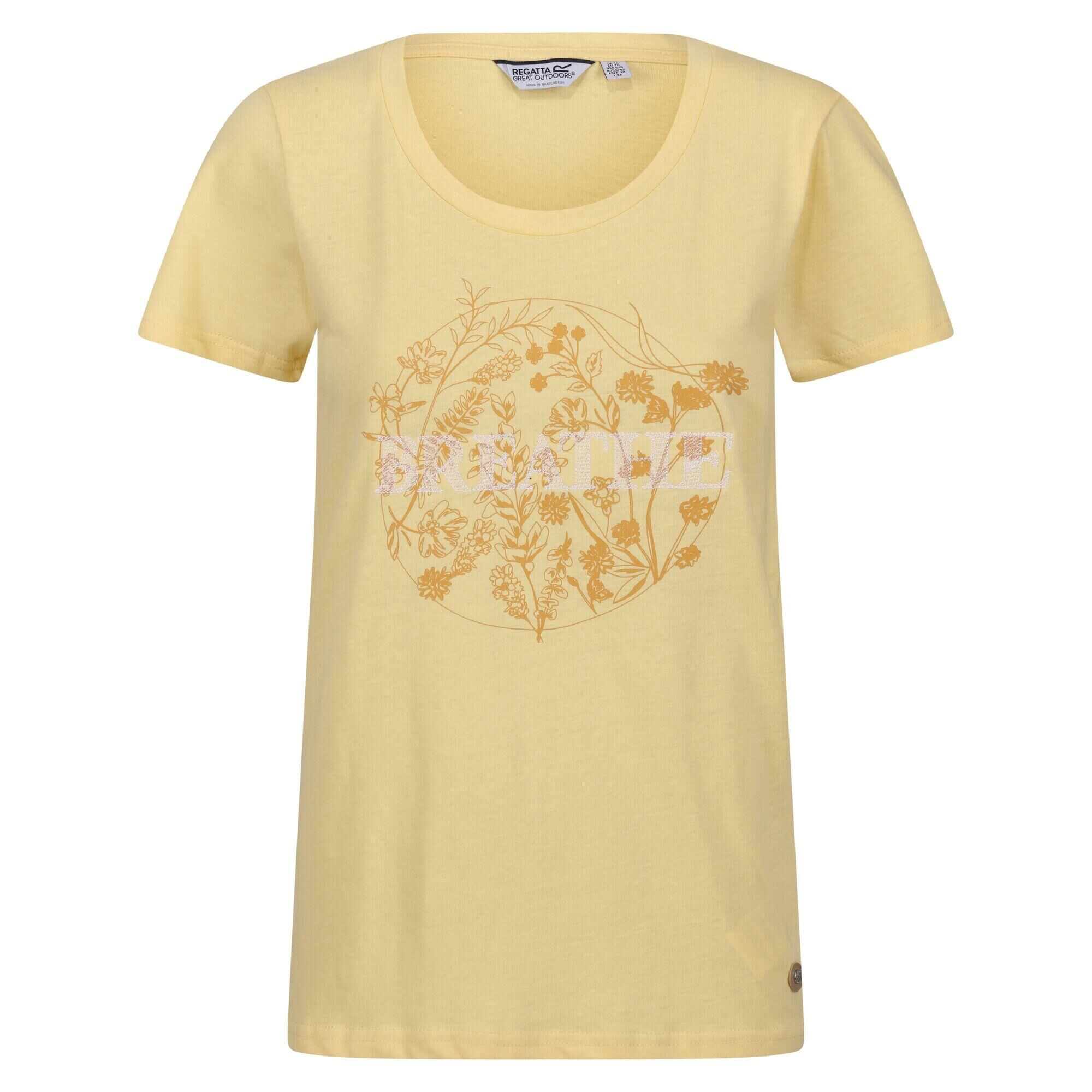 REGATTA Womens/Ladies Filandra VII Flower TShirt (Sunlight)