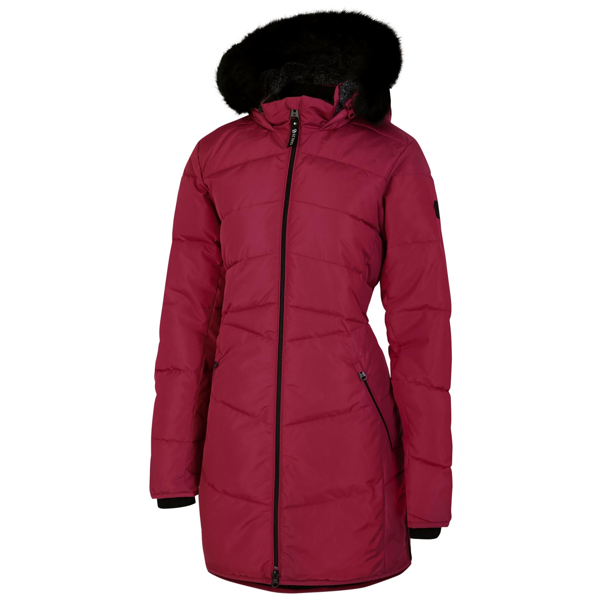 Womens/Ladies Striking III Long Length Padded Jacket (Pink Hydrangea) 3/4