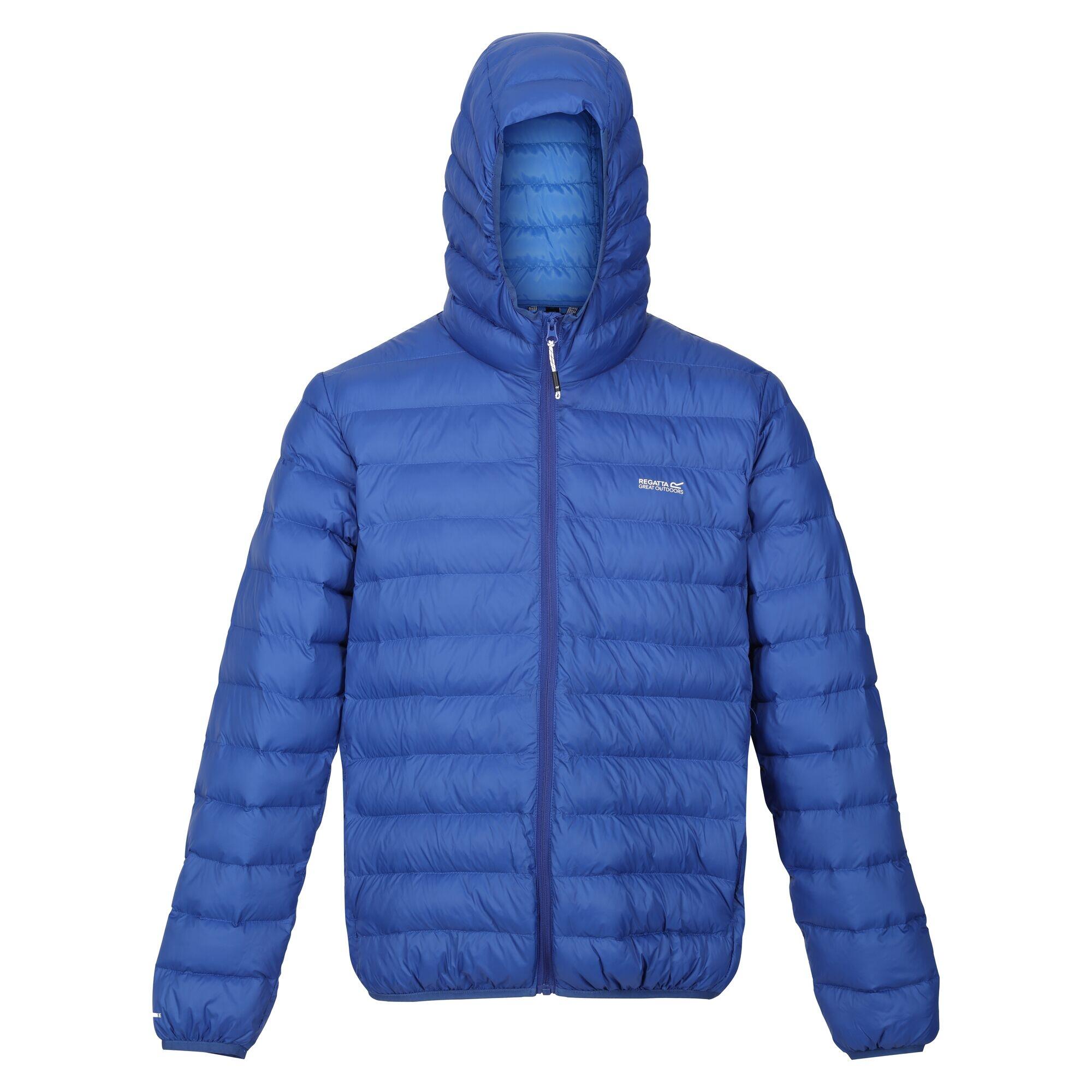 REGATTA Mens Marizion Baffled Hooded Padded Jacket (New Royal/Strong Blue)