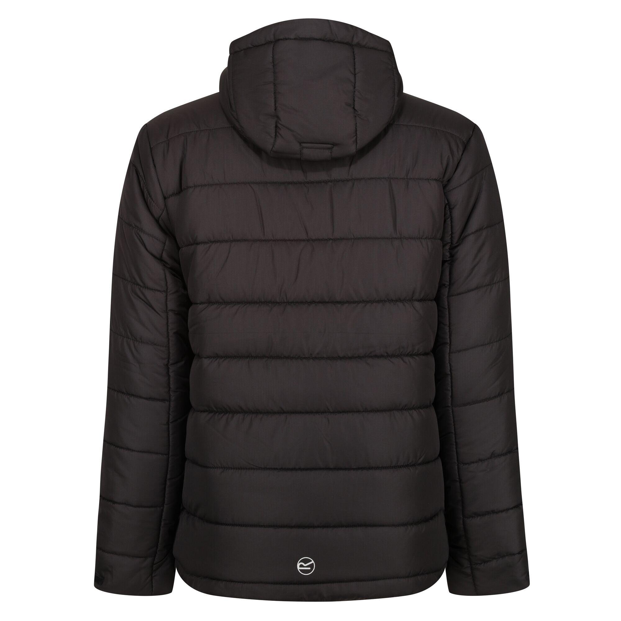 Mens Navigate Thermal Padded Jacket (Black/New Royal) 2/5