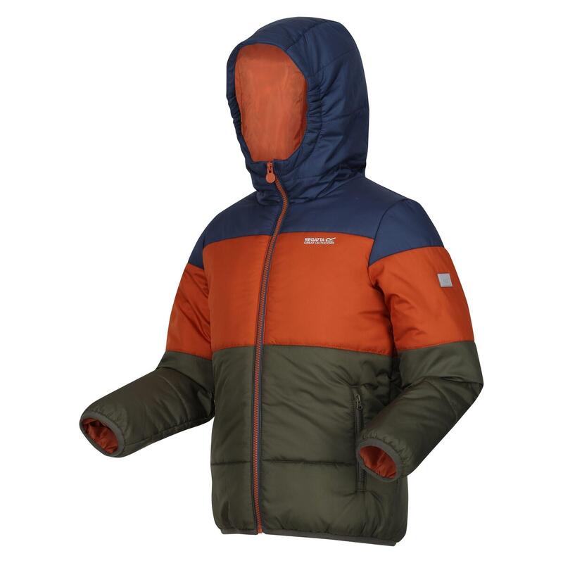 Veste matelassée LOFTHOUSE Enfant (Bleu amiral / Orange brûlé)