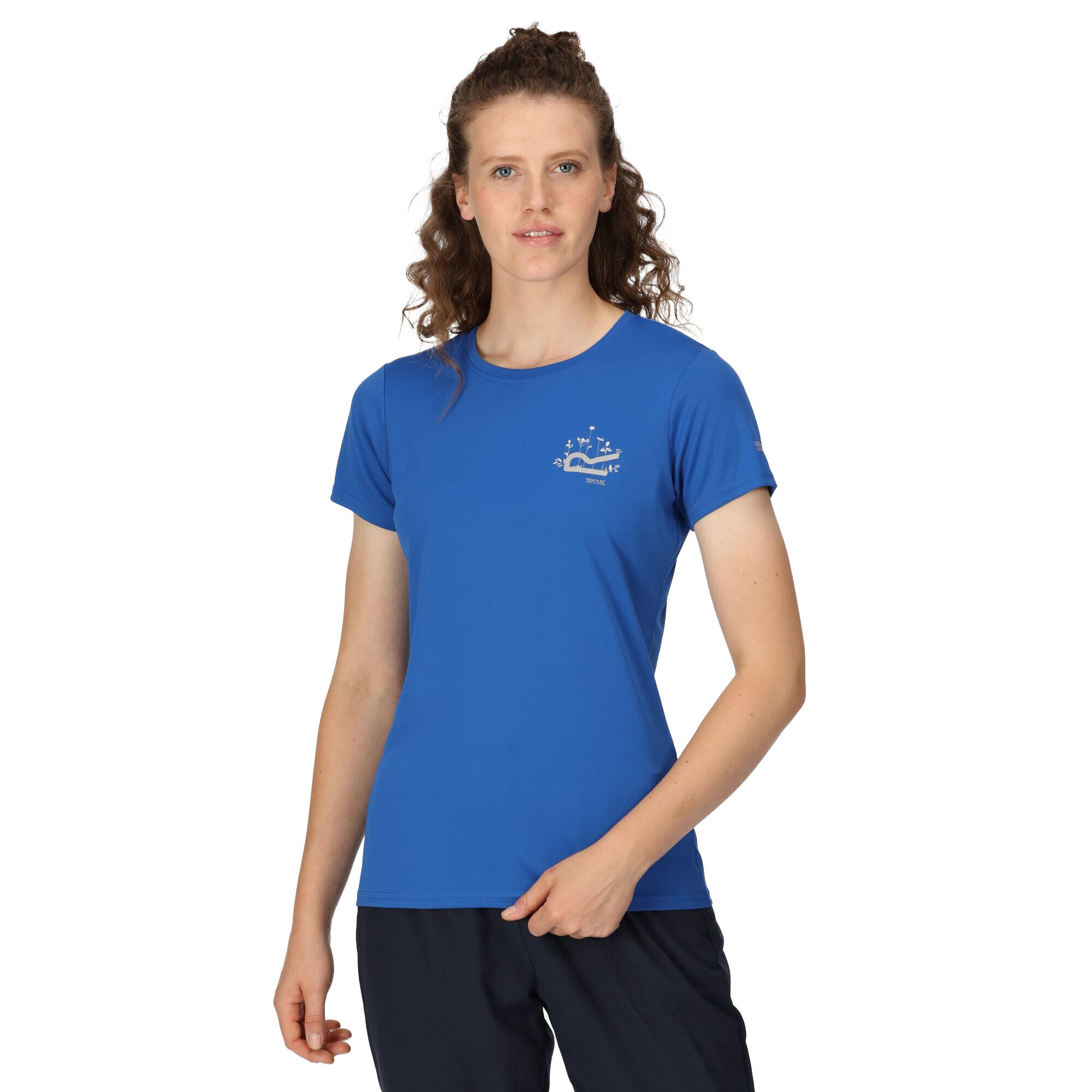 Womens/Ladies Fingal VII Logo TShirt (Olympian Blue) 4/5