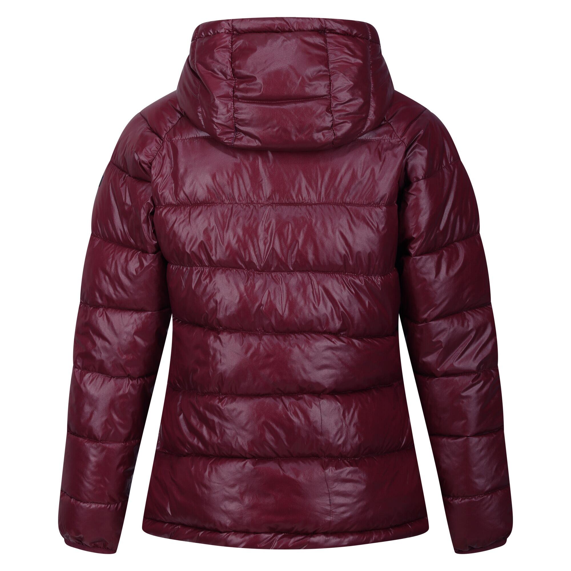 Womens/Ladies Toploft III Baffled Padded Jacket (Burgundy/Seal Grey) 2/5