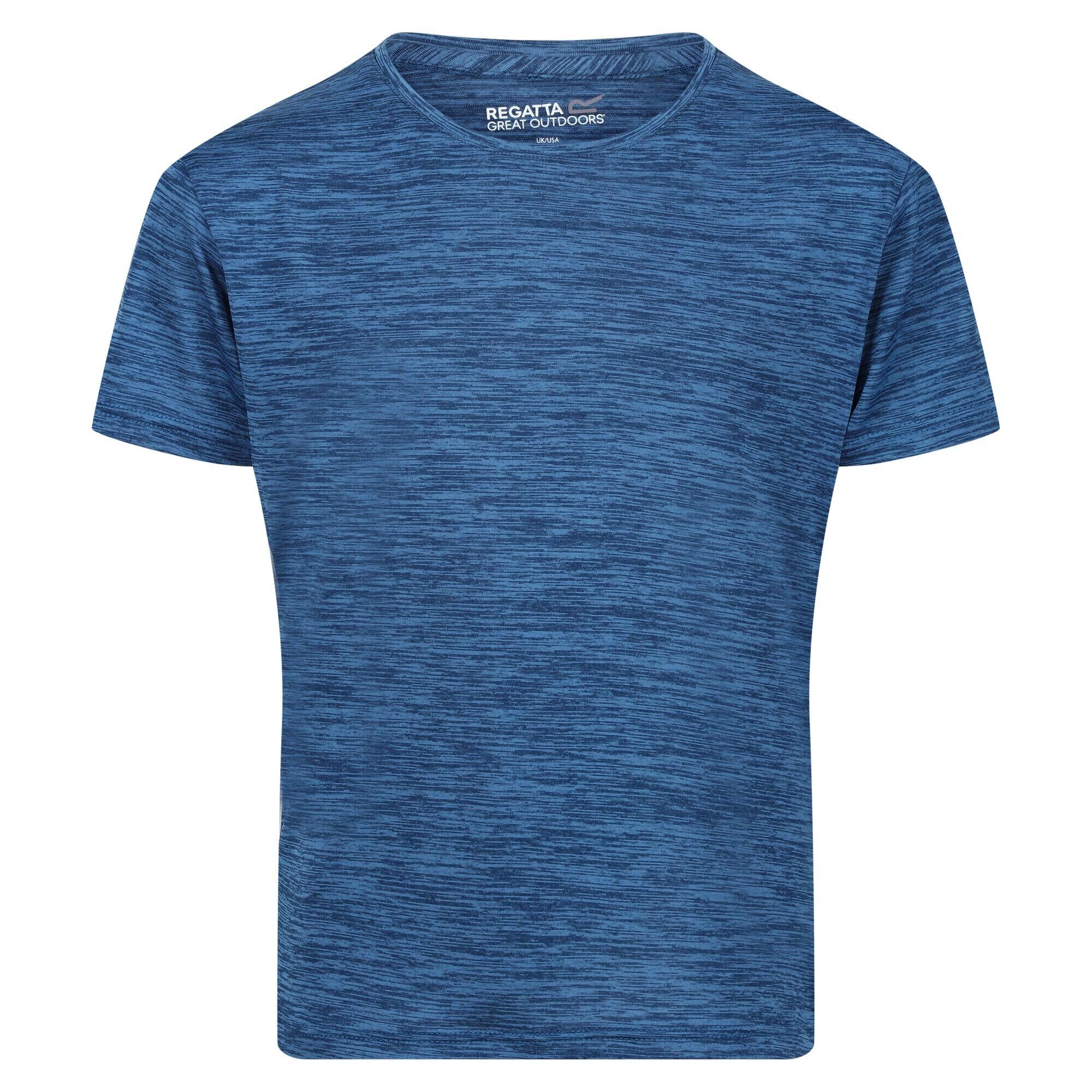 REGATTA Childrens/Kids Fingal Edition Marl TShirt (Indigo Blue)