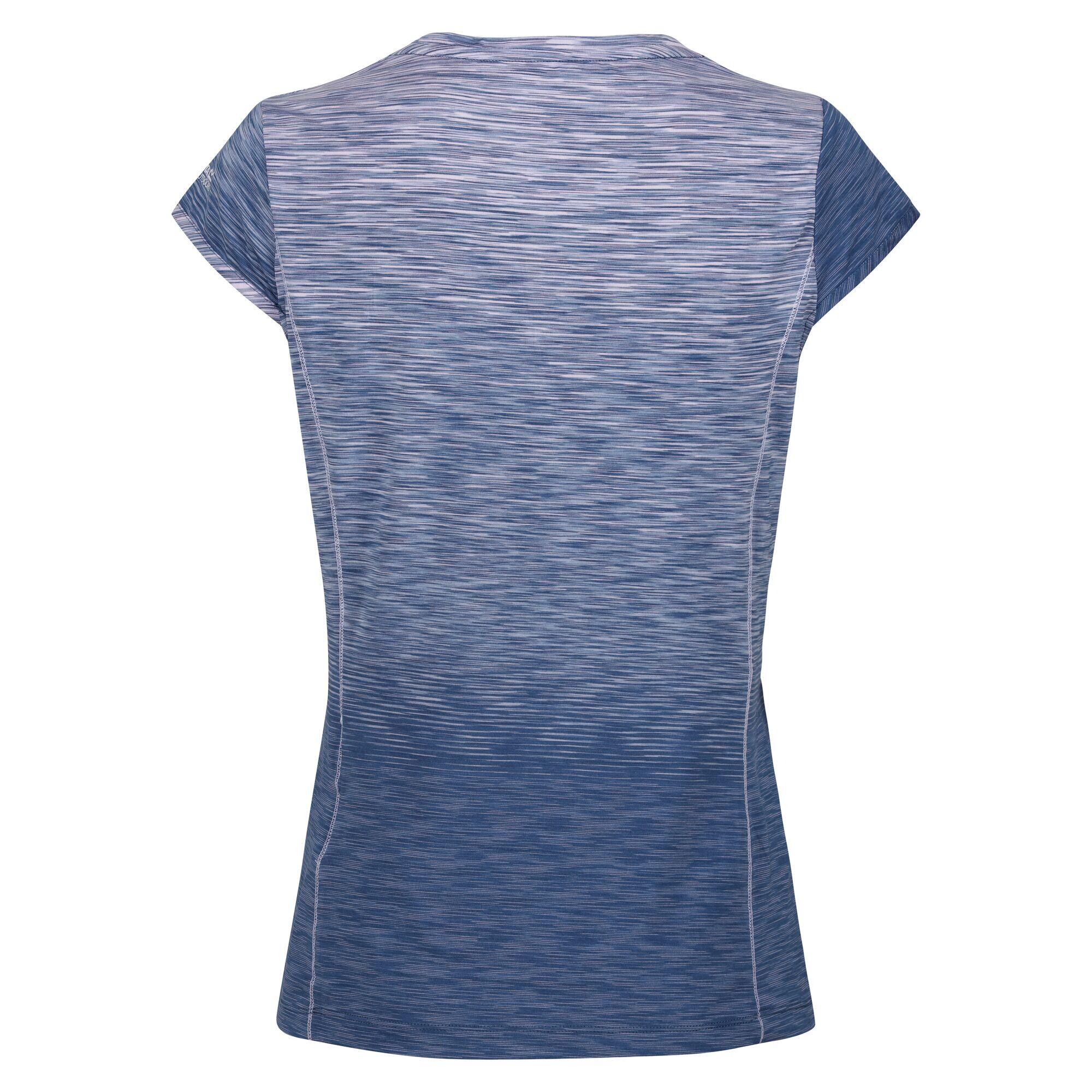 Womens/Ladies Hyperdimension II Ombre Sports TShirt (Dusty Denim/Ombre) 2/5