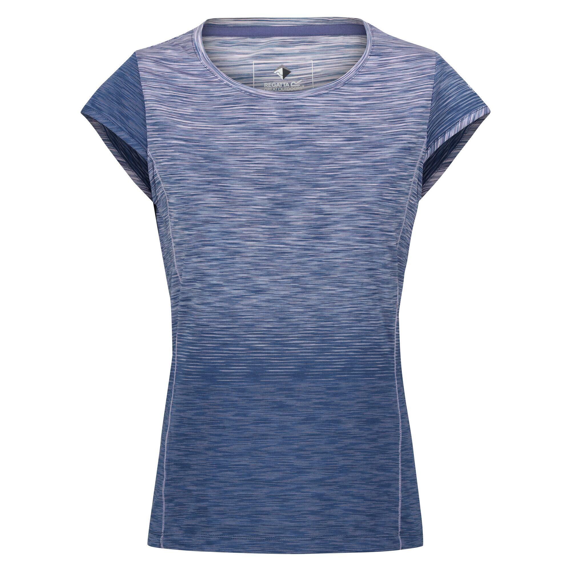 Womens/Ladies Hyperdimension II Ombre Sports TShirt (Dusty Denim/Ombre) 1/5