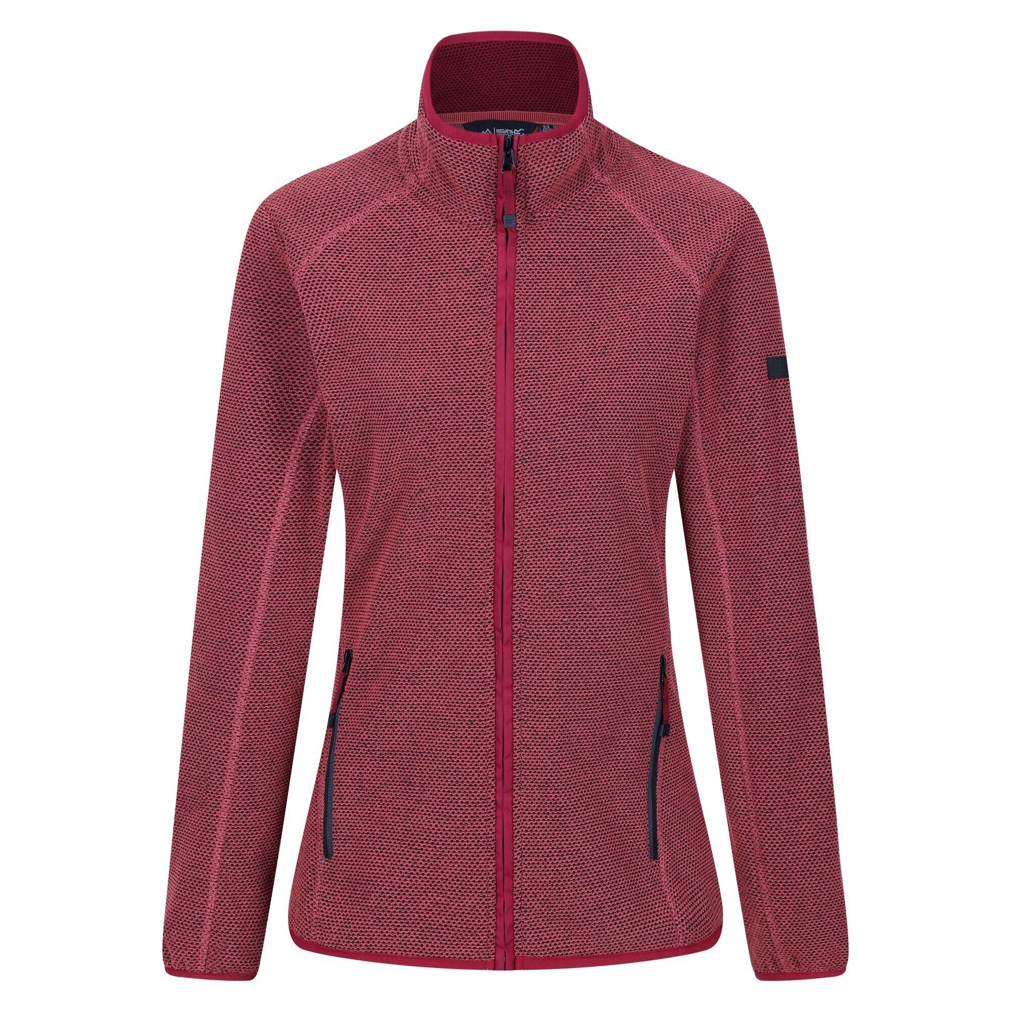 REGATTA Womens/Ladies Kinwood Full Zip Fleece Jacket (Mineral Red/Rumba Red)