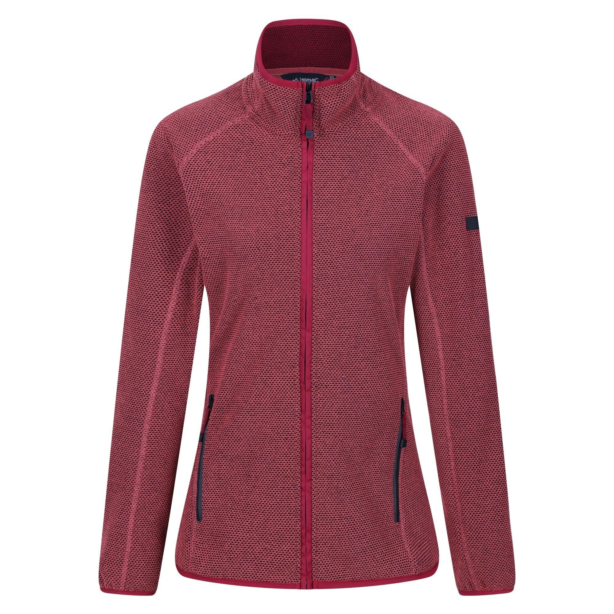 REGATTA Womens/Ladies Kinwood Full Zip Fleece Jacket (Mineral Red/Rumba Red)