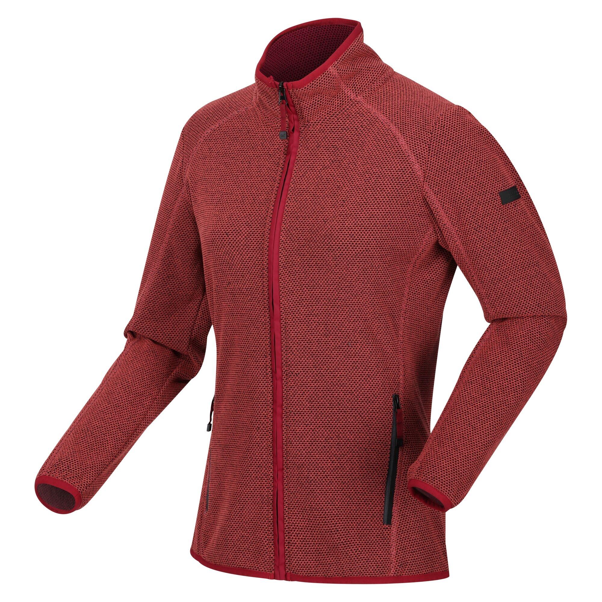 Womens/Ladies Kinwood Full Zip Fleece Jacket (Mineral Red/Rumba Red) 3/5