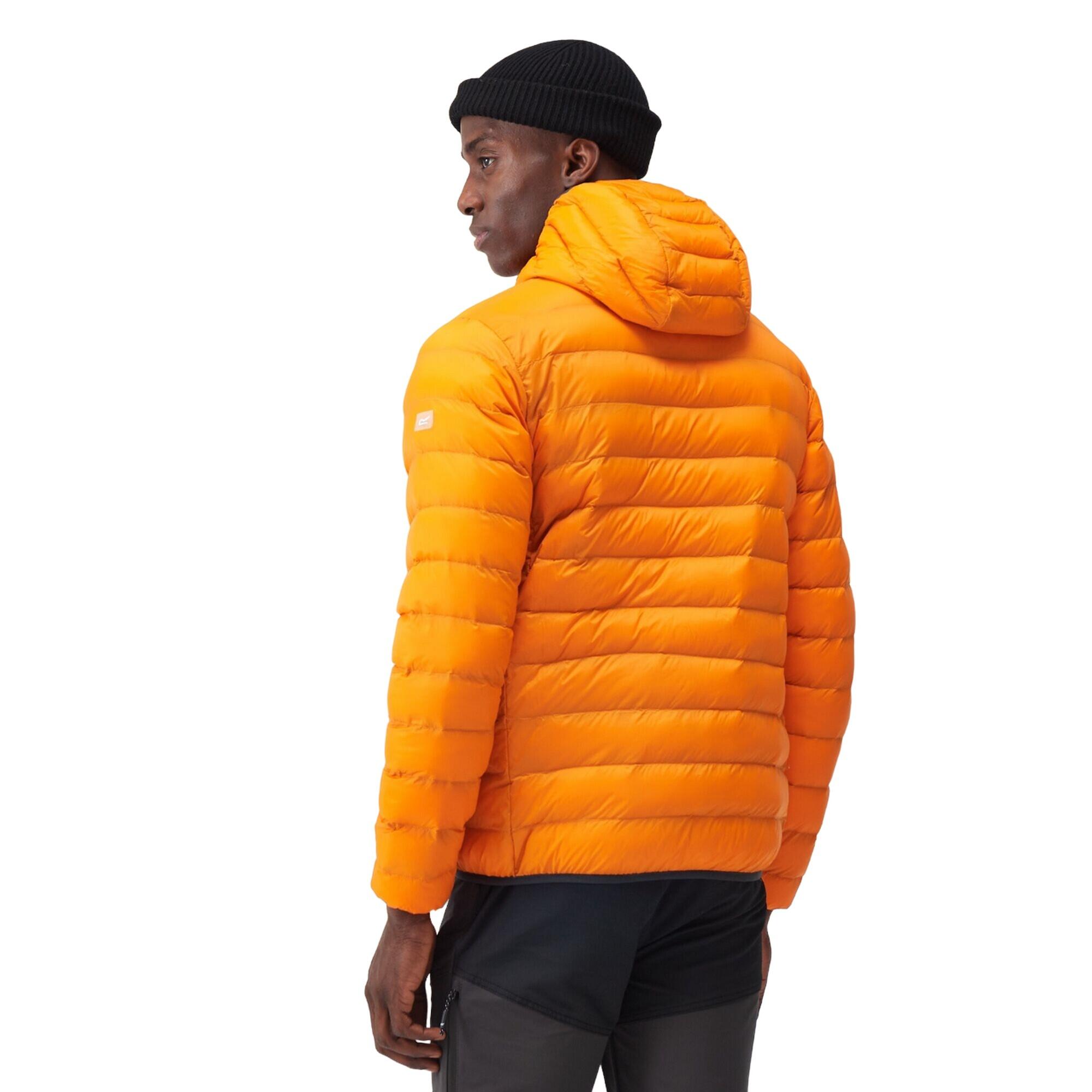 Mens Marizion Baffled Hooded Padded Jacket (Orange Pepper/Burnt Copper) 4/5