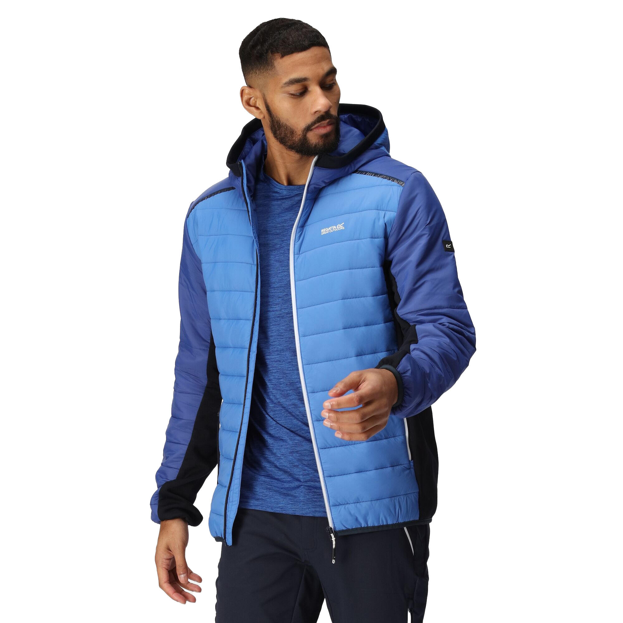 Mens Trutton II Baffled Padded Jacket (Strong Blue/New Royal) 4/5