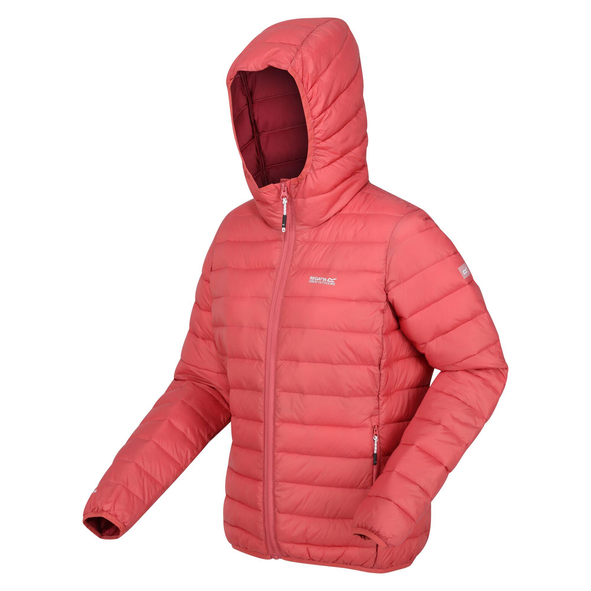 Womens/Ladies Marizion Hooded Padded Jacket (Mineral Red/Rumba Red) 3/5