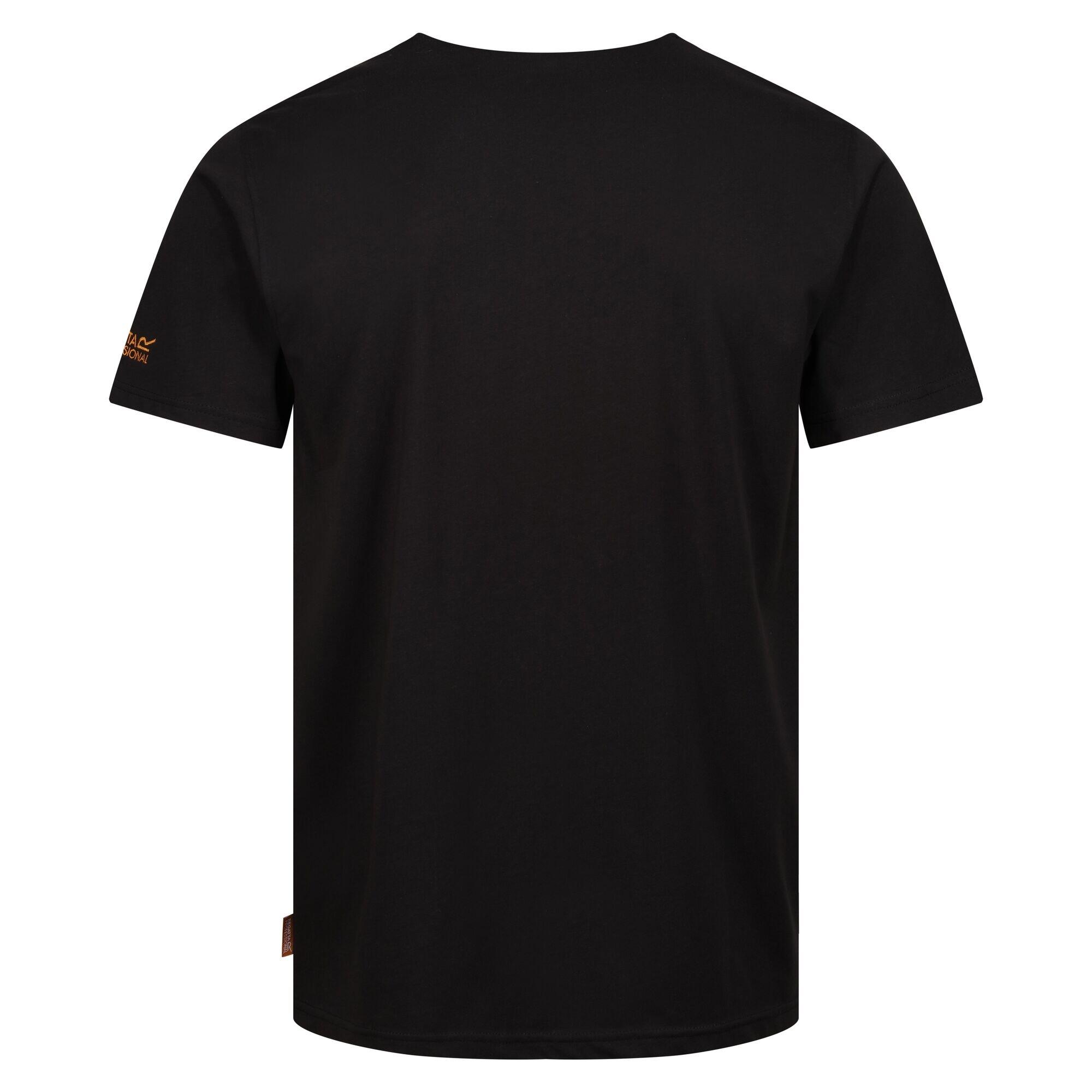 Mens Cotton TShirt (Black) 2/4