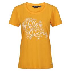 Camiseta Filandra VII Hello Summer para Mujer Mango Amarillo