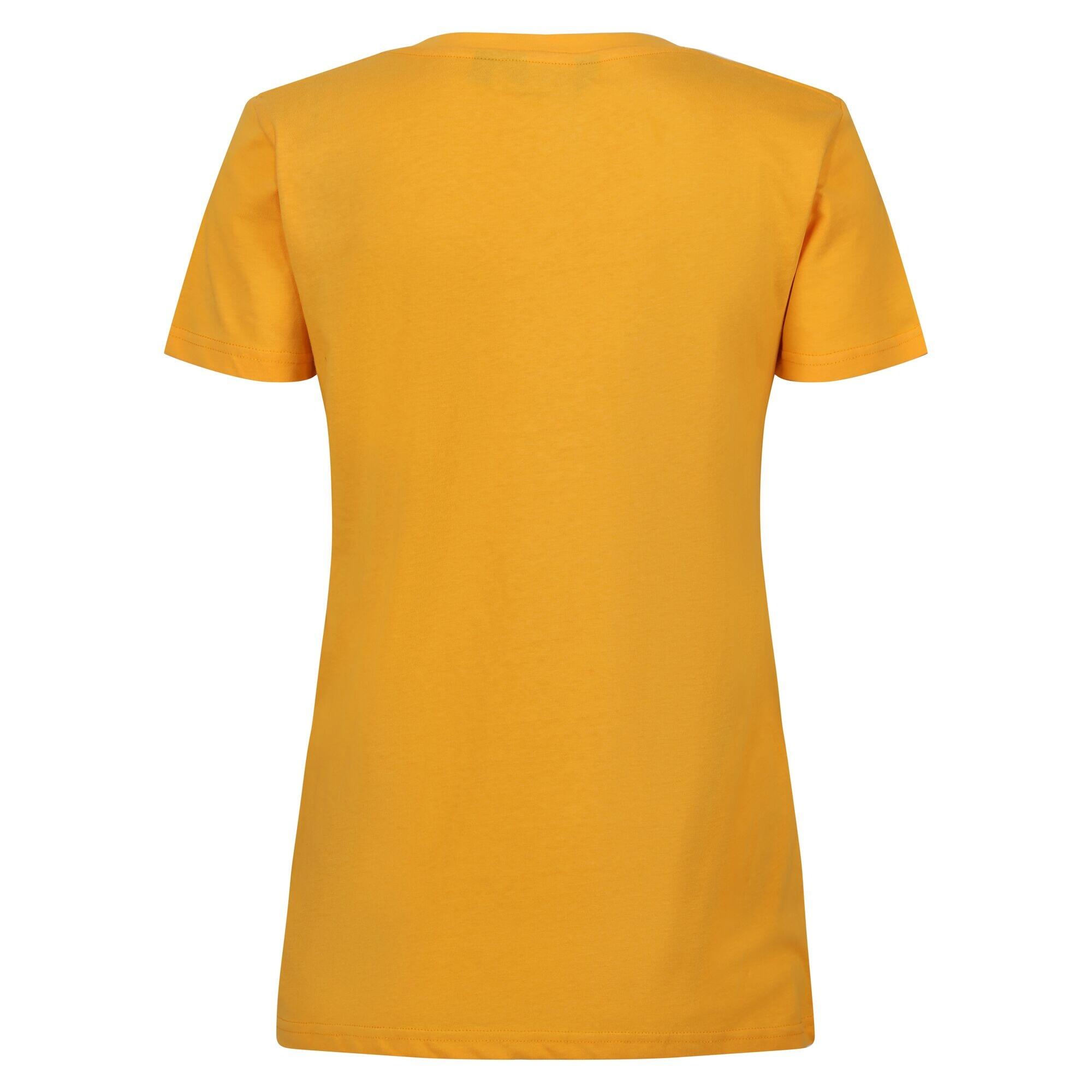 Womens/Ladies Filandra VII Hello Summer TShirt (Mango Yellow) 2/5