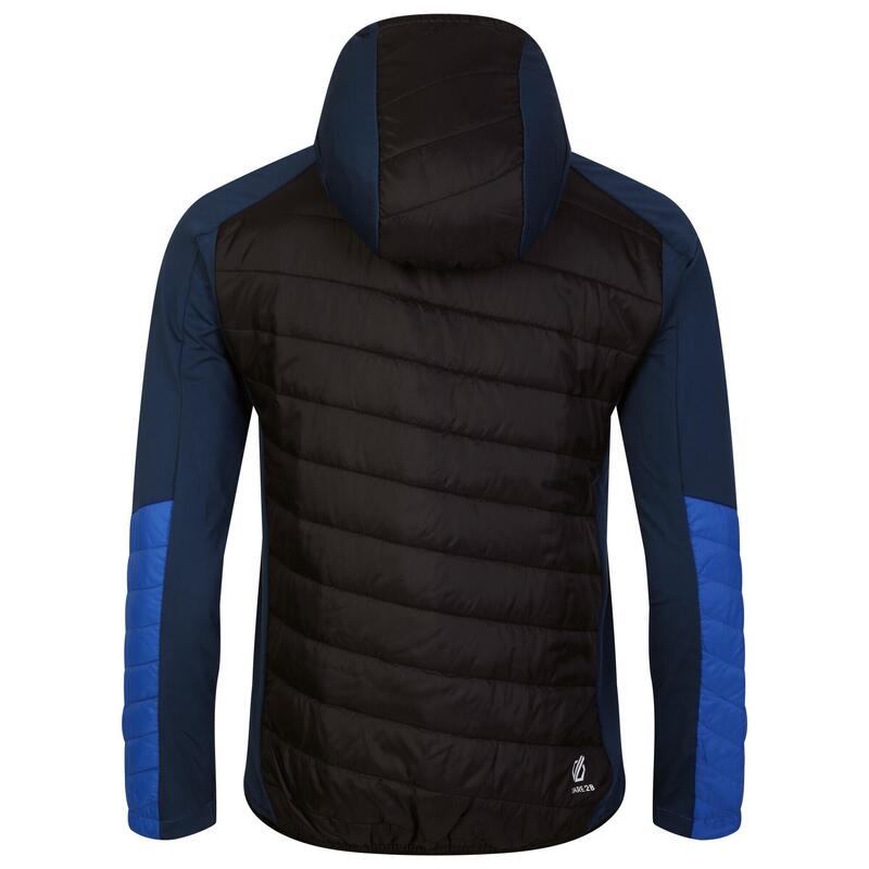 Chaqueta Híbrida Touring Panel en Contraste para Hombre Azul Olímpico, Vaquero