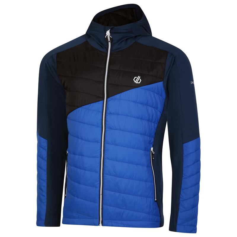 Chaqueta Híbrida Touring Panel en Contraste para Hombre Azul Olímpico, Vaquero