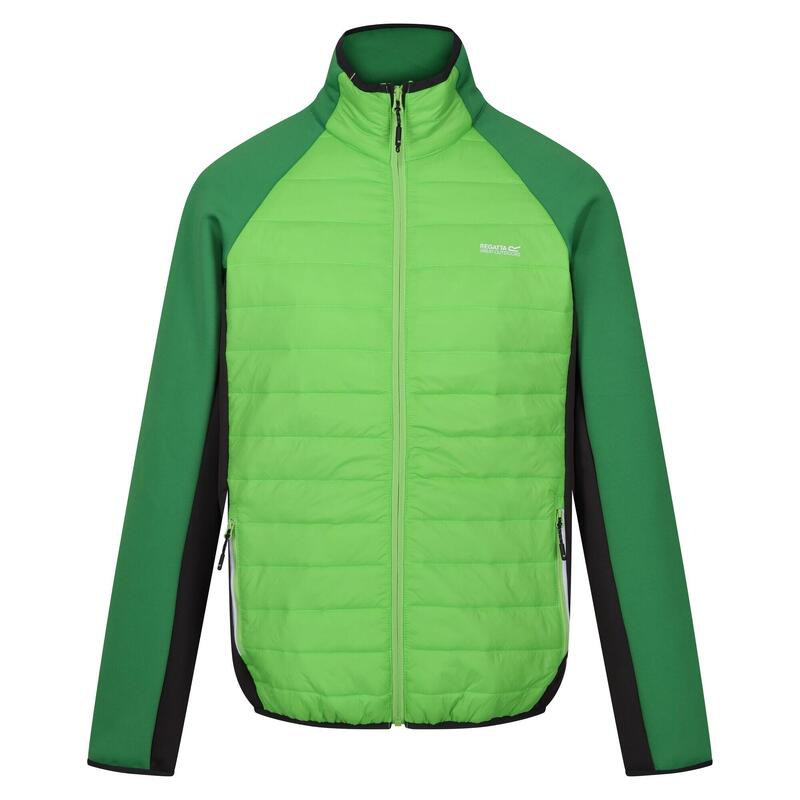 Heren Clumber IV Full Zip Hybride Jas (Jasmijngroen/Veldgroen)