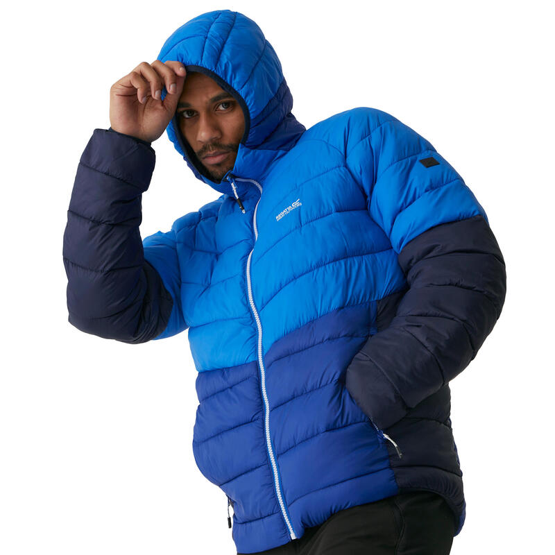 Veste matelassée HARROCK Homme (Bleu foncé / Bleu roi)