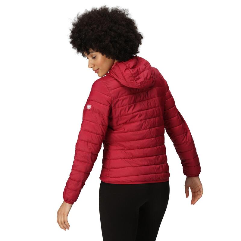 Doudoune HILLPACK Femme (Rouge foncé / Corail clair)