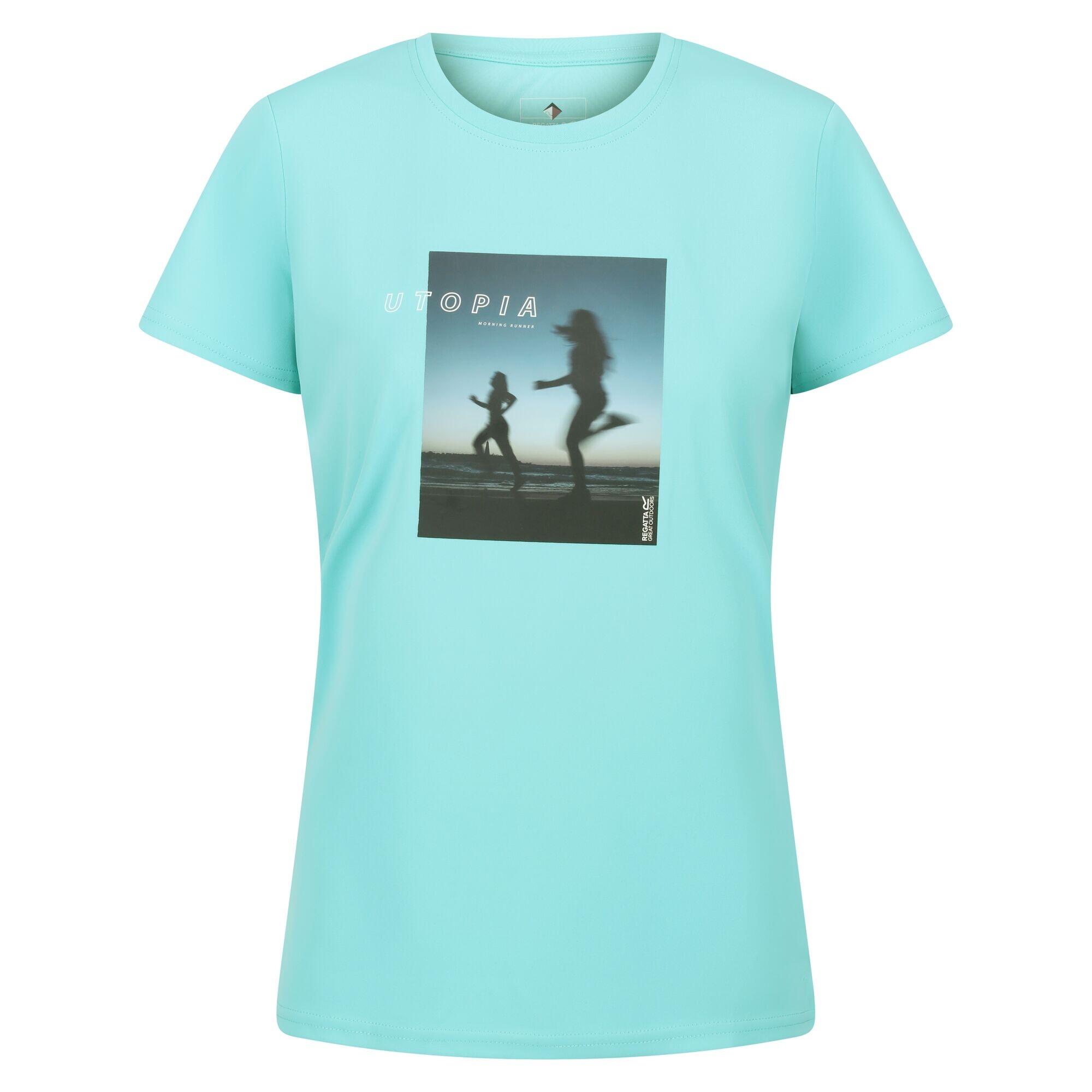 Womens/Ladies Fingal VII Utopia Running TShirt (Amazonite) 1/5
