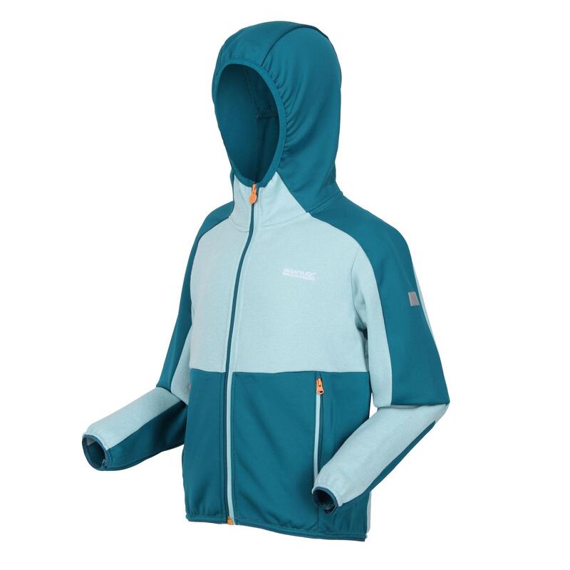 Veste polaire DISSOLVER Enfant (Bleu pâle / Bleu sarcelle foncé)