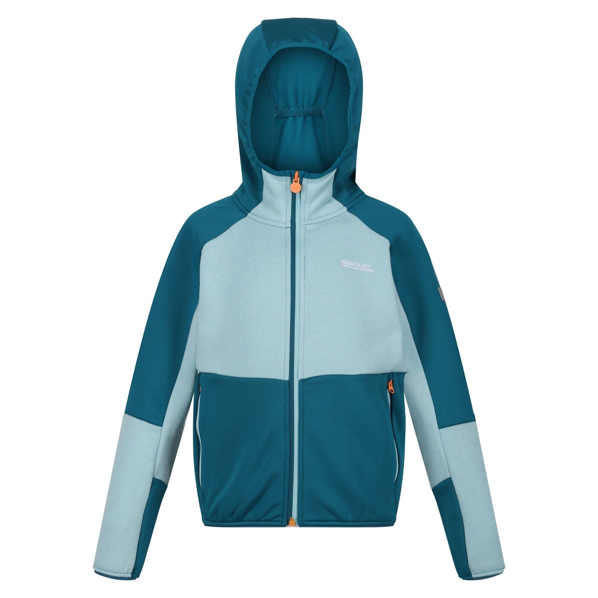 REGATTA Childrens/Kids Dissolver VII Full Zip Fleece Jacket (Sea Haze/Gulfstream)