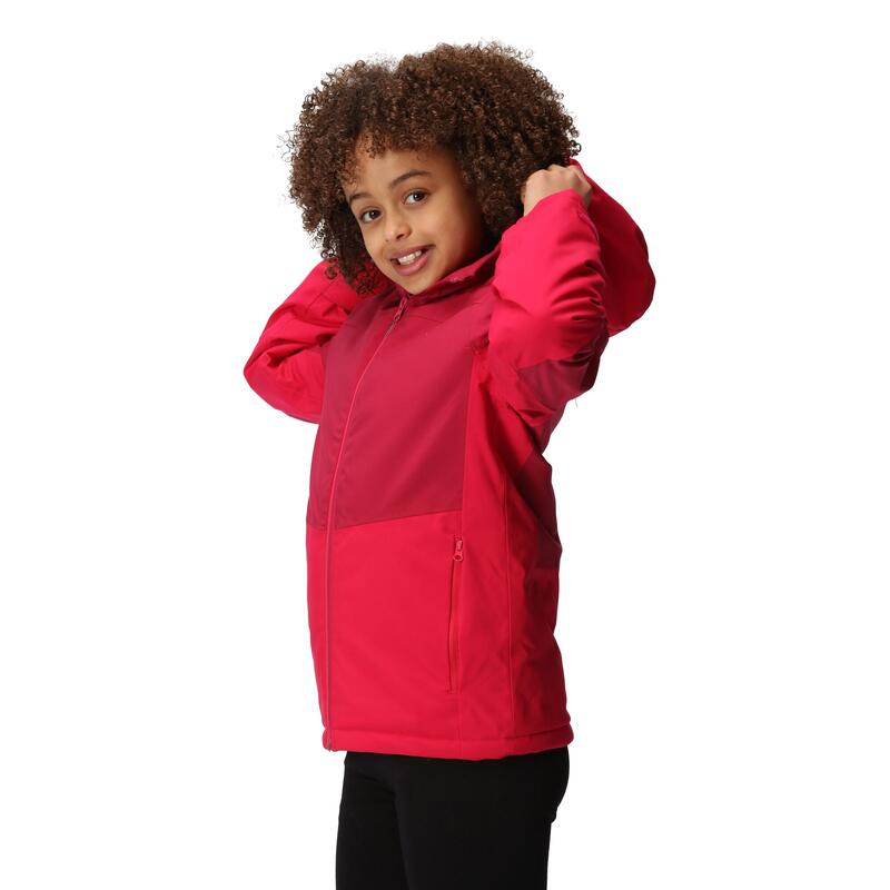 Veste imperméable HIGHTON Enfant (Rose foncé / Rose fluo)