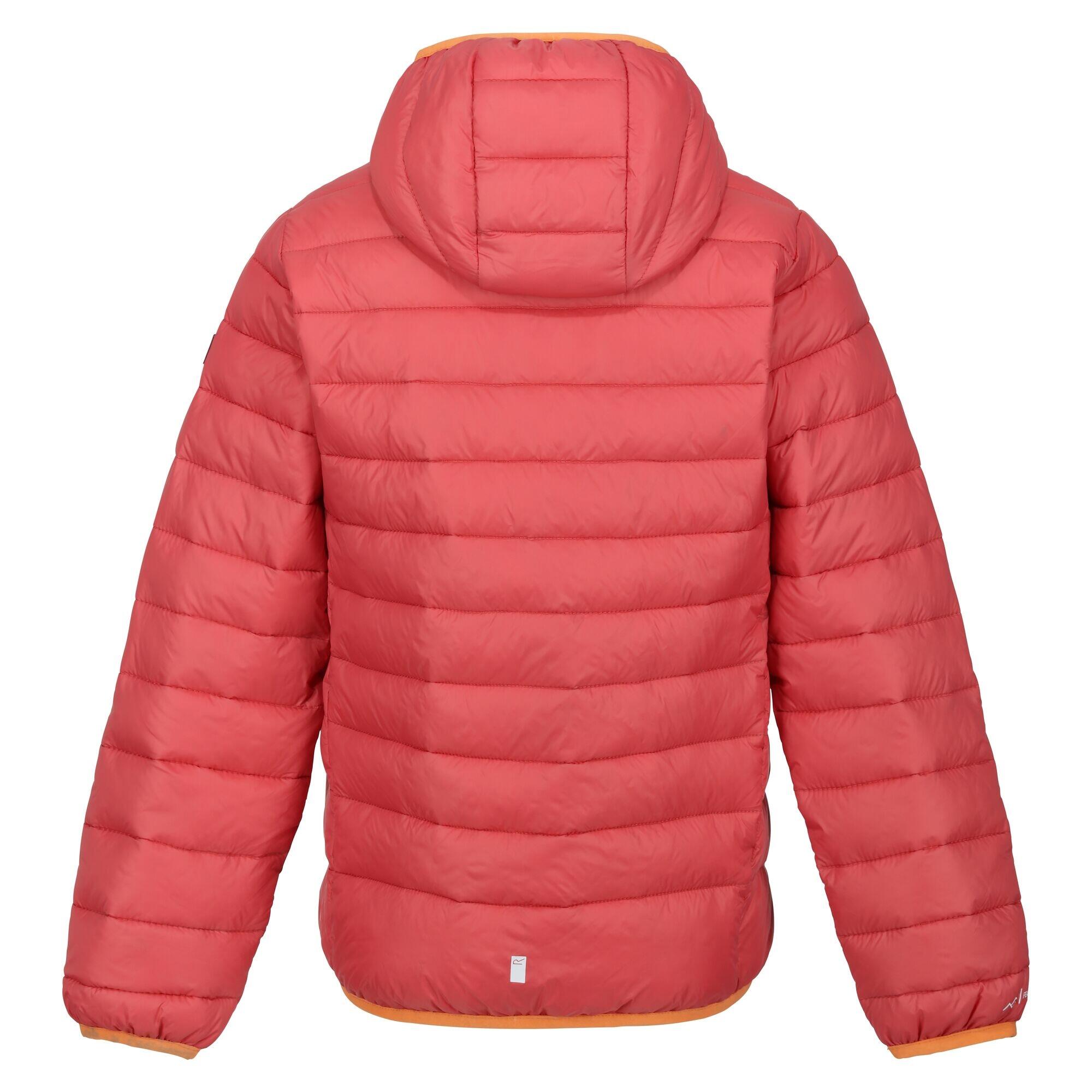 MARIZION Children's quilted jacket (Light coral / Bordeaux)